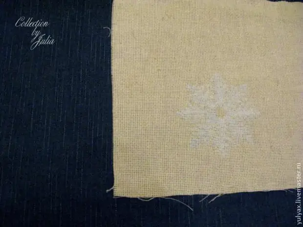 Як зробити вишивку на щільної тканини