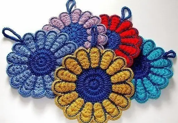 Knit crocheted tag cantik