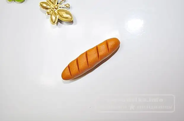 Magnet on the refrigerator "Bun" made of polymer clay with their own hands