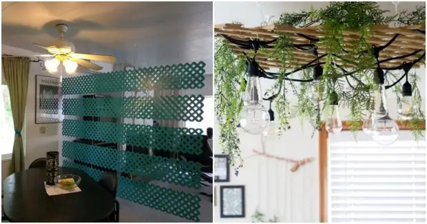 13 briljantnih ideja za korištenje drvene rešetke u kući iu vrtu