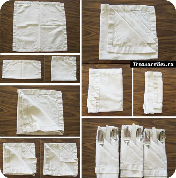 Cara pikeun melu napkins