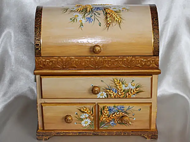 Registration of a mini-dresser in mixed technique (bulk painting)