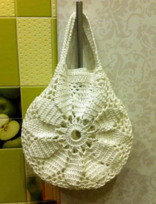 Fashionable hook bags: Knitting schemes