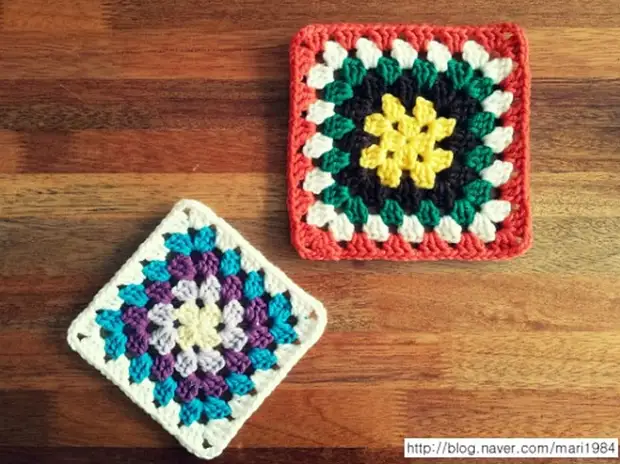 Crochet. Rug gikan sa Square Color Motifs (6) (650x487, 845KB)