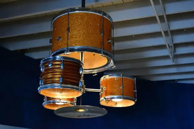 Interesting ideas of making lamps and chandeliers from everyday items