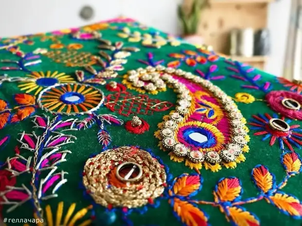 Indisk broderi. Inspiration