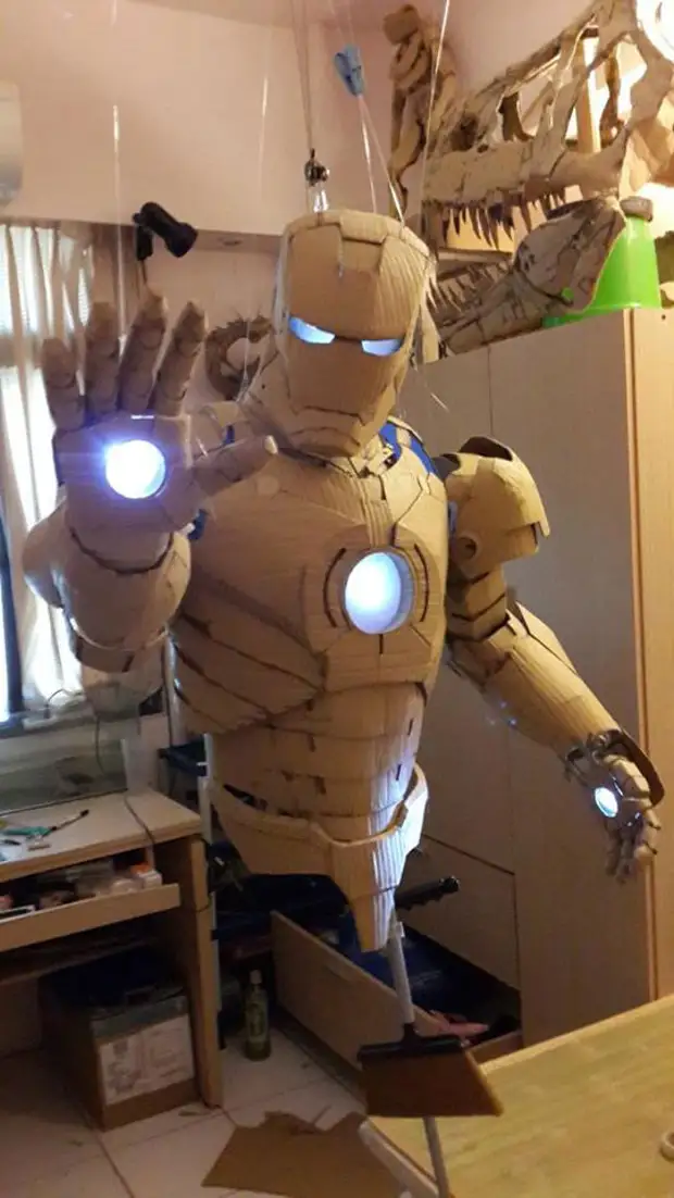 Cardboard Iron Man