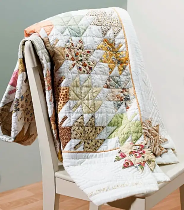 Anyị na-enye blanket na usoro nke patchwork. Agụmakwụkwọ (1) (400x457, 142KB)