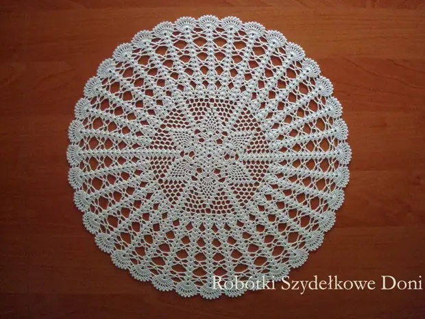 Crochet. Dvije okrugle salvete. Sheme (7) (700x525, 471kb)