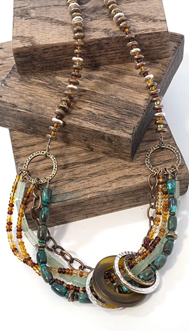 Ideas for jewelry with accessories Tierra Cast (part 3 - jewelry on the neck)