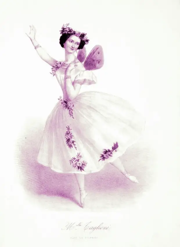Vintage mifananidzo yekugadzirisa. Ballerina (11) (511X700, 147KB)