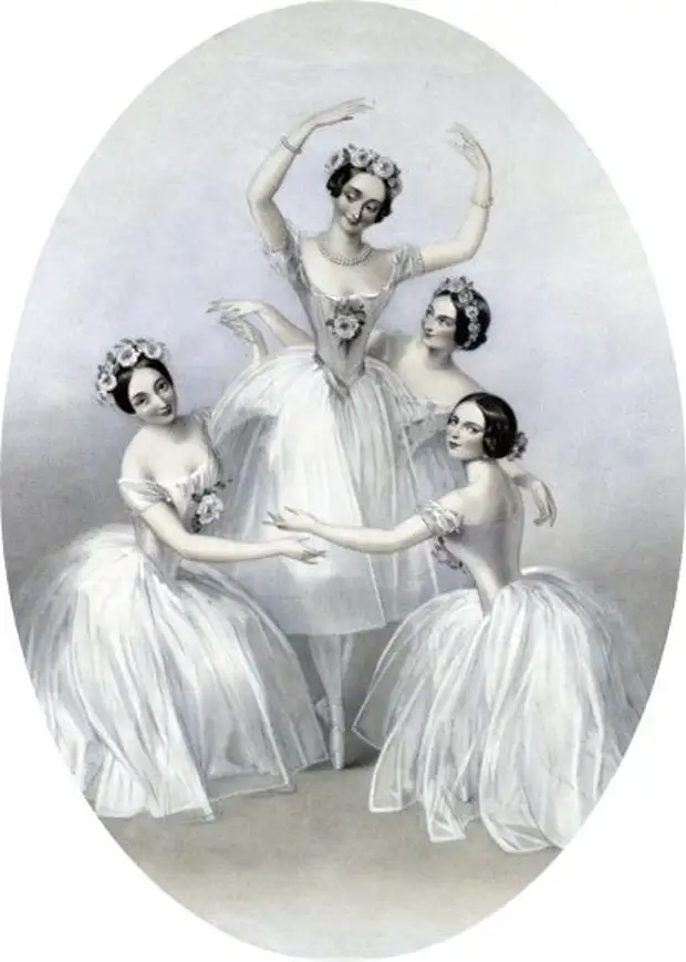 Vintage mifananidzo yekugadzirisa. Ballerinas (12) (412x578, 103kb)