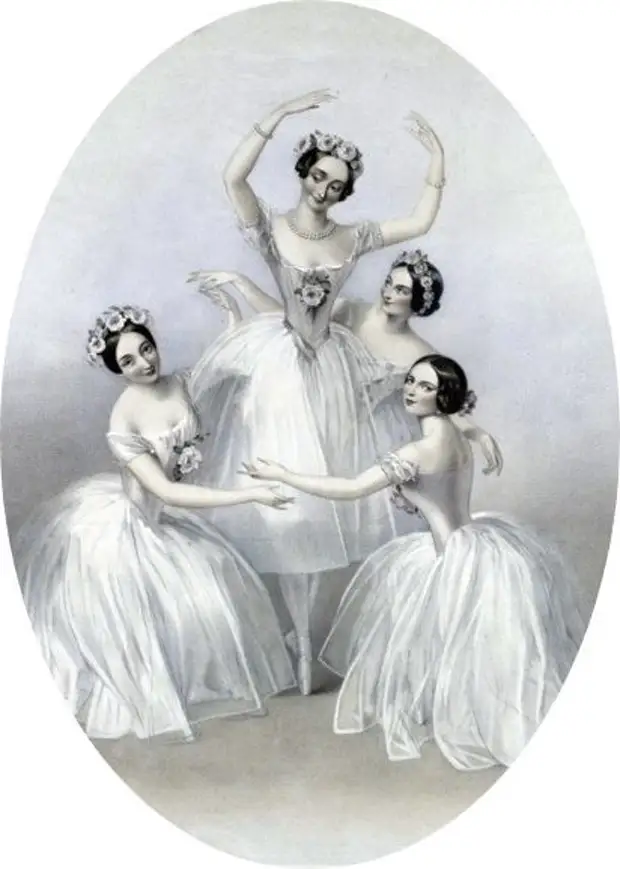 Weinlesebilder für Decoupage. Ballerinas (12) (412x578, 103kb)