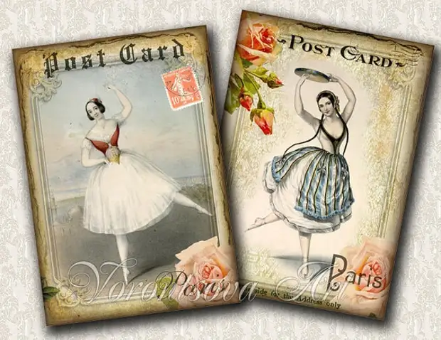 Vintage foto's foar decoupage. Ballerins (31) (570x440, 212KB)