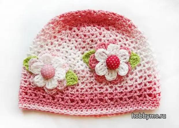 Barret d'estiu per a una noia de 4-5 anys. Crochet