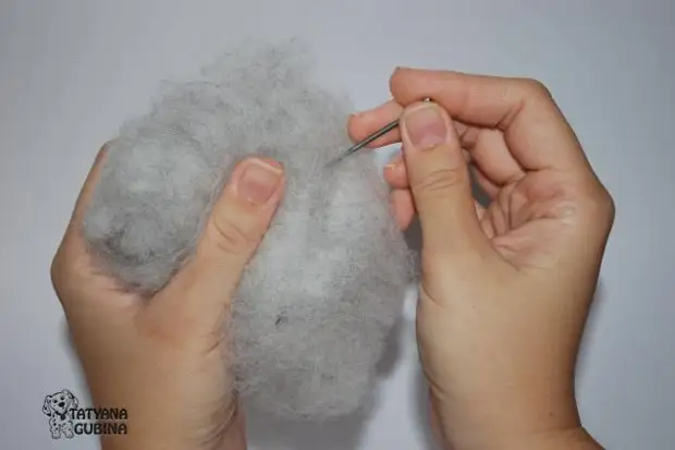 Վարպետության դասը չոր Felting- ի վրա: Ոզնին (3) (635x423, 76kb)