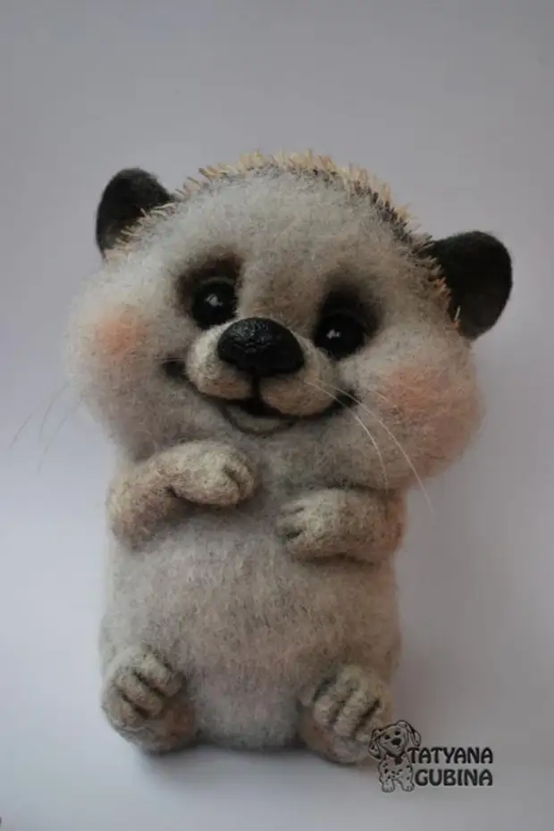 Kilasi titunto si lori felting felting. Hedgehog (75) (466x700, 138KB)