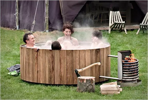 Jacuzzi su legna da ardere