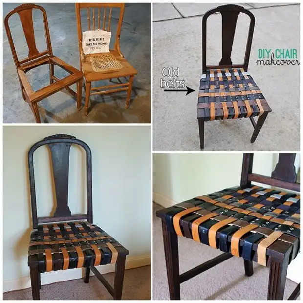 What can be made of old chairs. Several ideas