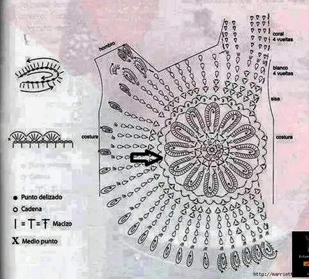 Croșetat. Modele cu diagrame (5) (700x632, 357kb)