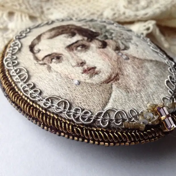 Hímzés Stitching: Miniatűr mesterművek Mary Vasilyeva