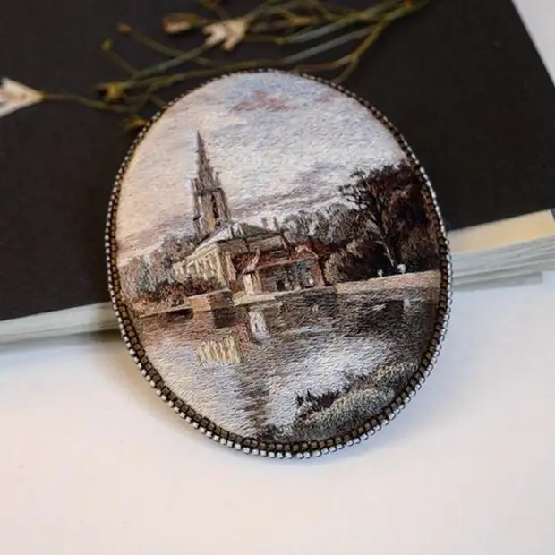 ຖັກແສ່ວ Stitching: miniature masterpiesces Mary vasilyeva