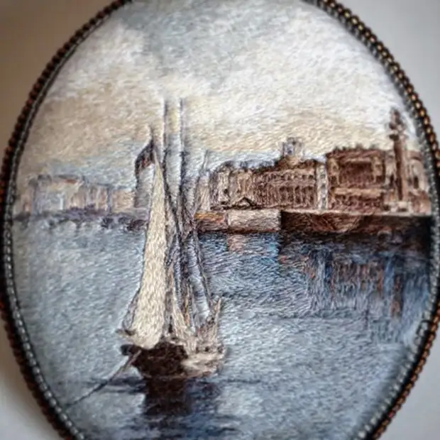 Embroidery stitching: miniature masterpieces Mary Vasilyeva