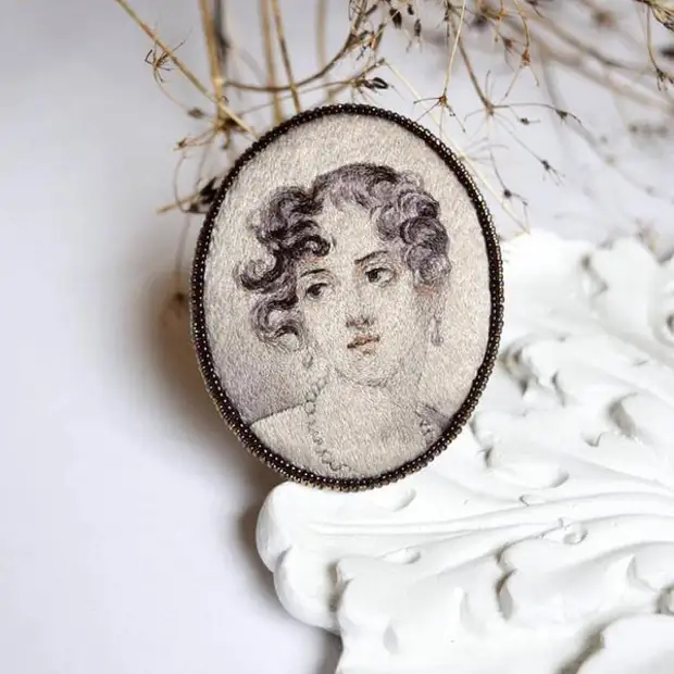 Broderi Stitching: Miniature mesterværker Mary Vasilyeva