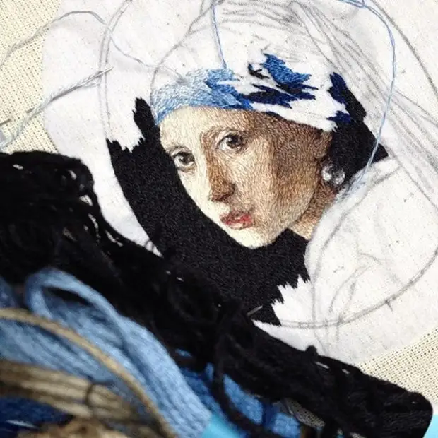 Embroidery stitching: miniature masterpieces Mary Vasilyeva