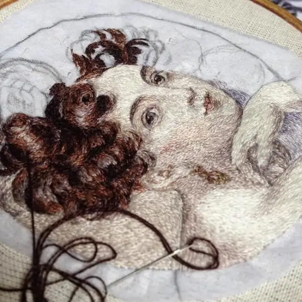 Hímzés Stitching: Miniatűr mesterművek Mary Vasilyeva