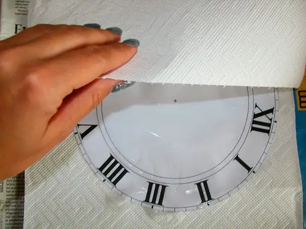 Mit seinen eigenen Händen. Uhr mit Decoupage. Master-Klasse (4) (700x524, 234kb)