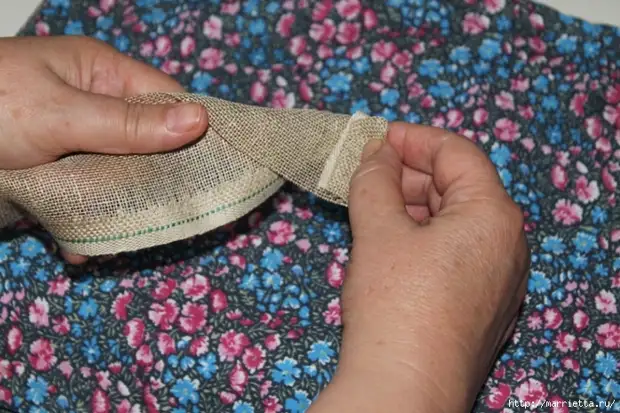 Rosen aus Flax a Burlap. Video a Foto Master Klass (5) (699x466, 279kb)