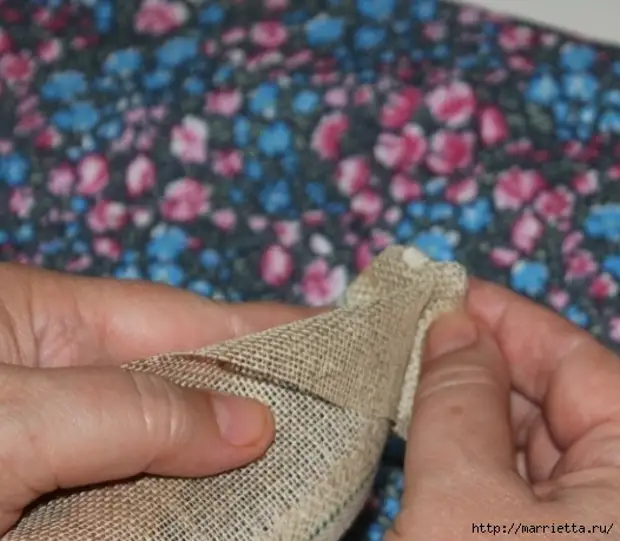 Rosen aus Flax a Burlap. Video a Foto Master Klass (6) (526x459, 153KB)