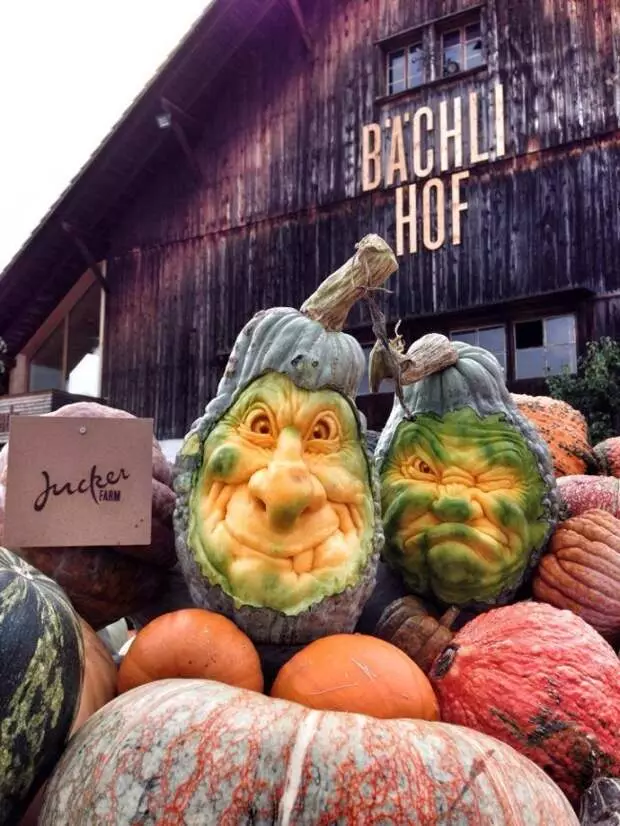 Incroyables citrouilles sculptées