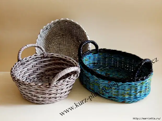 Weaving lati awọn iwe iroyin. Awọn imọran ati kilasi titunto lori Rusedidi ti a fọ ​​(26) (700x525, 305kb)