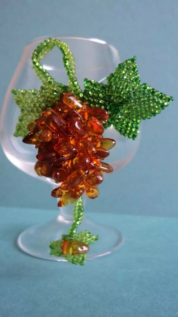 Gift Autumn Brooch "Grape Bunch"