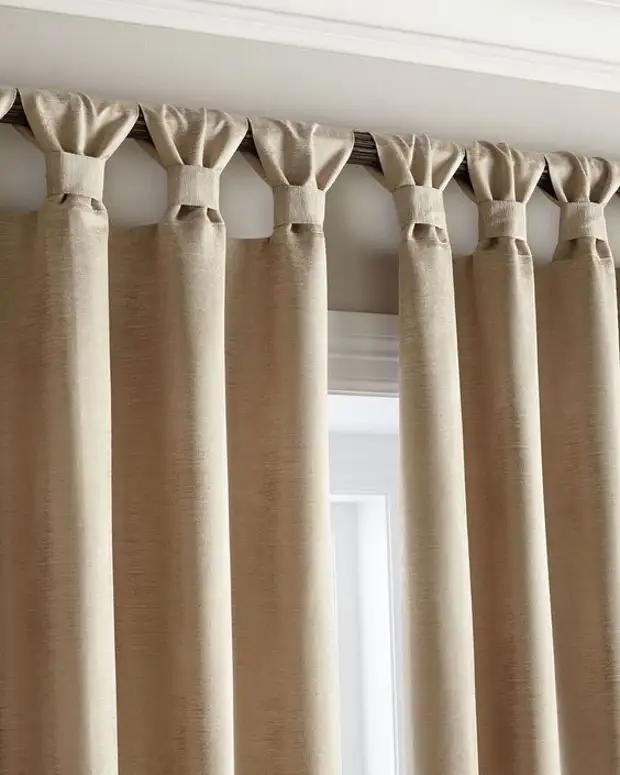 Ntaub linen curtains - muaj khoom kim heev ua koj tus kheej