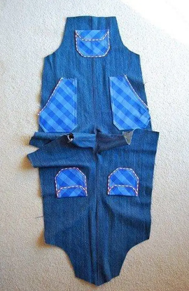 Shhem Denim Jumpsuit For Kids