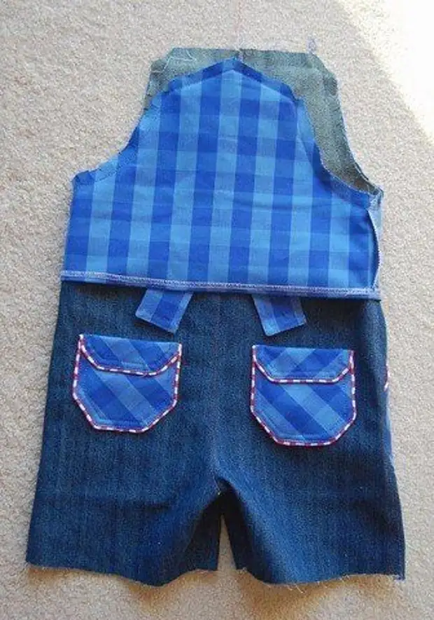 Shhem Denim Jumpsuit For Kids