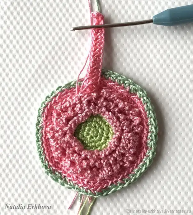 Malha Crochet Flower Gerbera