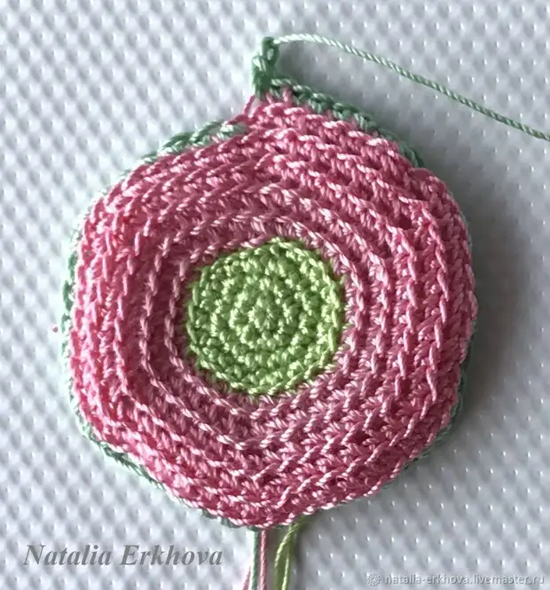 Knit Crochet lipalesa tsa gebera