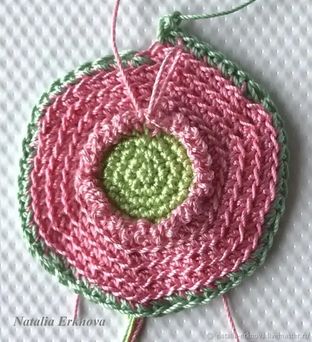 ಹೆಣೆದ Crochet ಹೂ Gerbera
