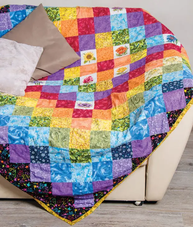 Hogyan varrhat egy takarót a patchwork stílusában