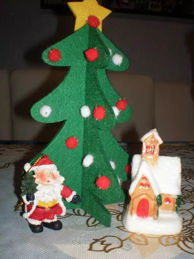 3-Dクリスマスツリー、または一括煙道 - 簡単なシンプル！