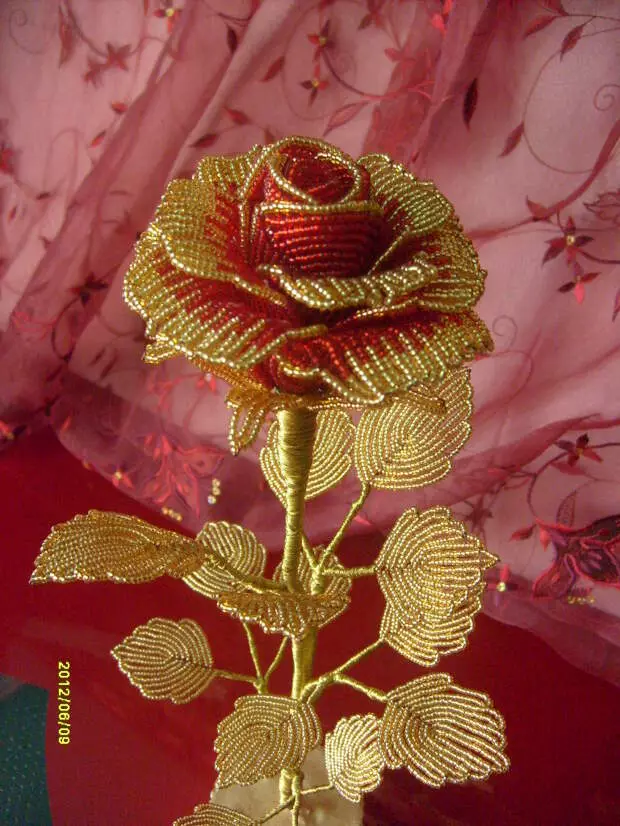 Rose in goud ...