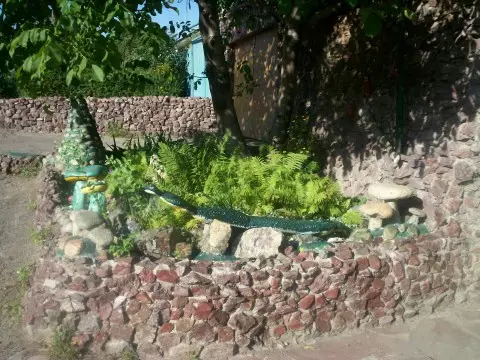 Håndværk lavet af haver og polysade