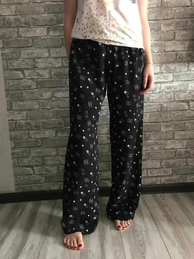 Quick and beautiful: sew home pants on the pattern Burda