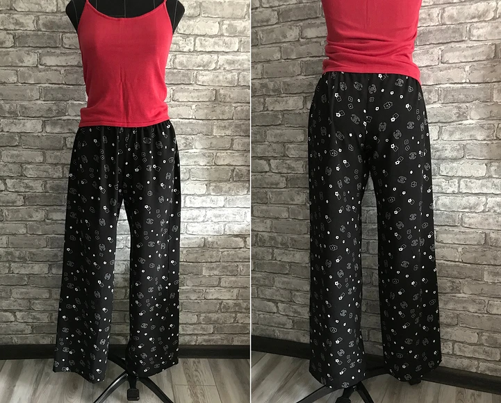 Quick and beautiful: sew home pants on the pattern Burda