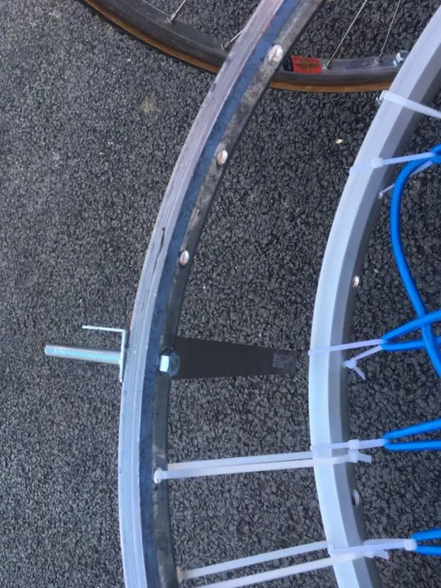 Fotelja od kotača za bicikle to učiniti sami