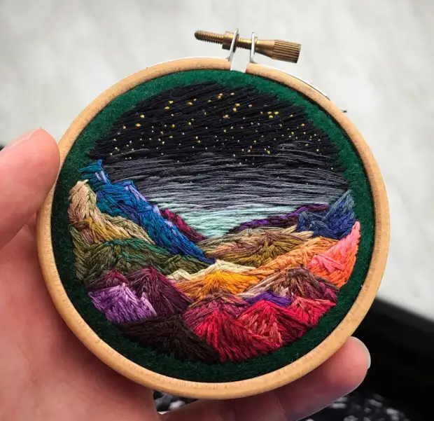 Kini dili katuohan! Miniature Embroidery-Landscapes sa Hugot nga Pagtuo Shimuni